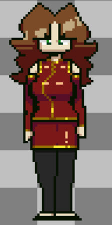 Ziyou Chang in a Chinese Waitress outfit Ziyou Chang in a Chinese Waitress outfit